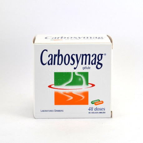 Carbosymag 48 doses | Médicament troubles gastro intestinaux Carbosymag 48 doses | Médicament troubles gastro intestinaux
