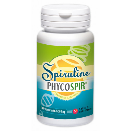 Spiruline Phycospir Certifiée Bio.Boîte de 180 cpr. Spiruline Phycospir Certifiée Bio.Boîte de 180 cpr.