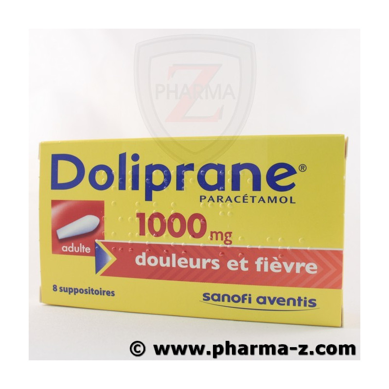 Doliprane Adultes 1000 Mg Suppositoire Pharma Z La Boutique