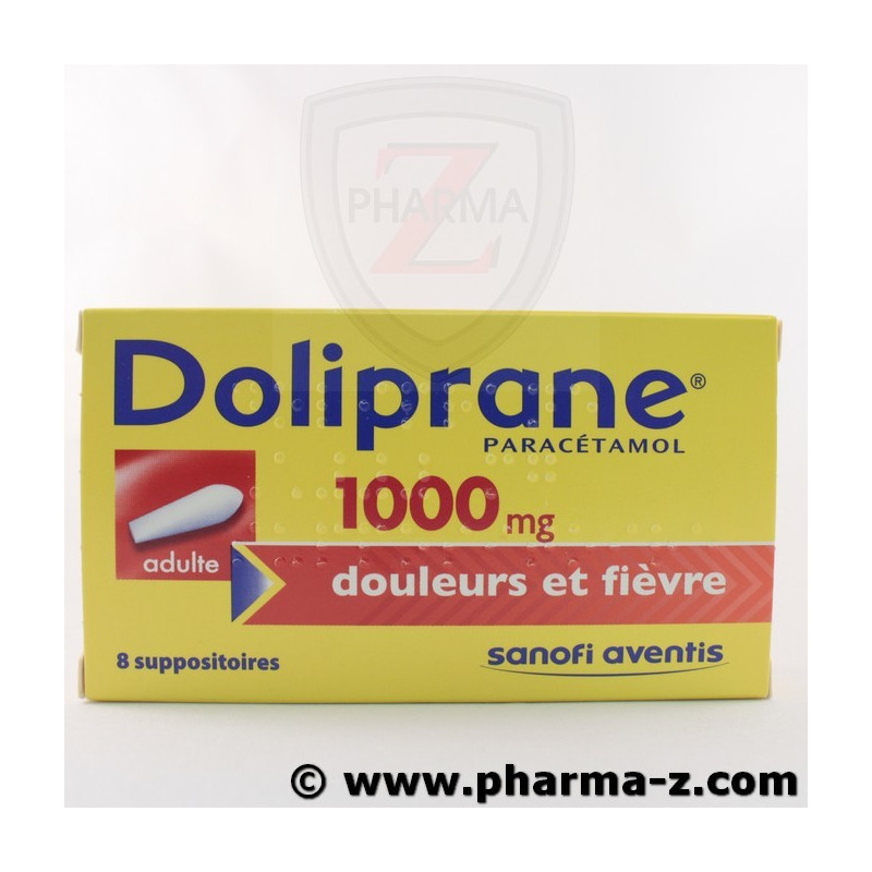 Doliprane Adultes 1000 Mg Suppositoire Pharma Z La Boutique