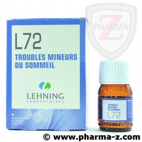 L72 Troubles Mineurs Du Sommeil Lehning Pharma Z La Boutique