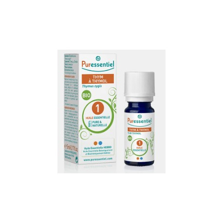 Huile Essentielle Thym à thymol BIO 5mL Puressentiel Huile Essentielle Thym à thymol BIO 5mL Puressentiel