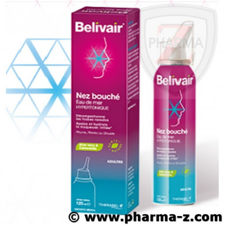Belivair Nez bouché Eau de Mer Hypertonique Belivair Nez bouché Eau de Mer Hypertonique