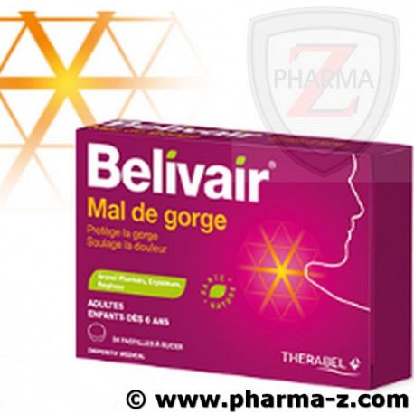 Belivair Mal de gorge Pastilles Belivair Mal de gorge Pastilles