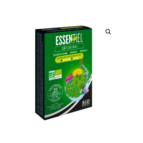 SIDN Essentiel Détox Bio 20 ampoules SIDN Essentiel Détox Bio 20 ampoules
