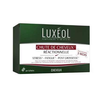 Luxéol Chute de cheveux réactionnelle 90 gélules Luxéol Chute de cheveux réactionnelle 90 gélules