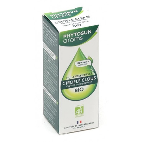 Huile Essentielle Girofle Clous BIO 10ml Pytosun Huile Essentielle Girofle Clous BIO 10ml Pytosun